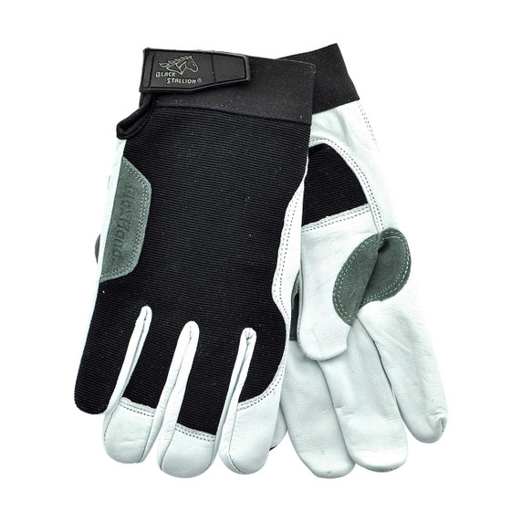 Black Stallion GX107 Flexhand Grain Goatskin/Spandex Mechanic's Gloves, Small