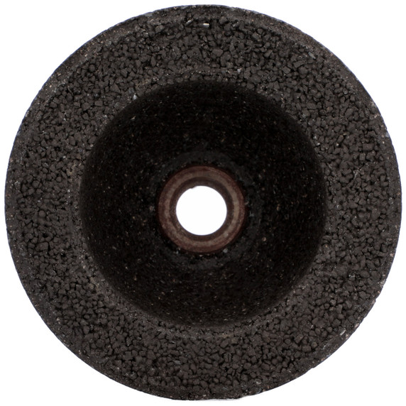 Norton 66253146917 4x2x5/8 In. BlueFire ZA Non-Reinforced Portable Snagging Wheels, Steel Back, Type 11, 16 Grit, 10 pack