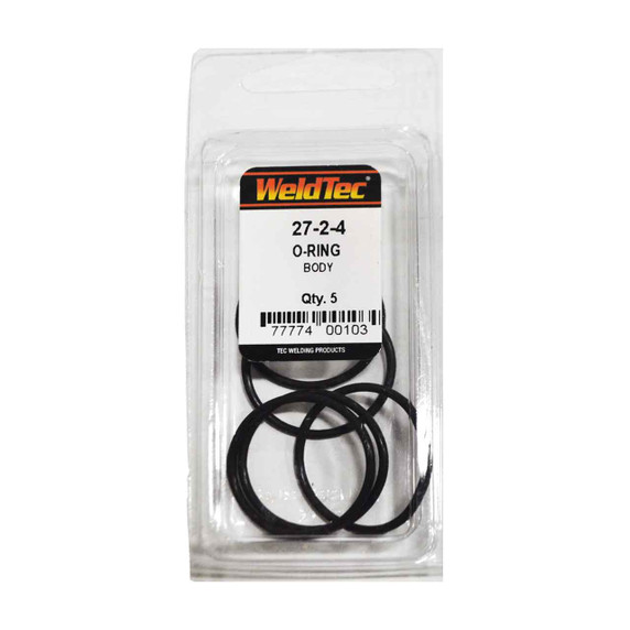 Weldtec 27-2-4 O-Ring, Torch Body, 5 pack