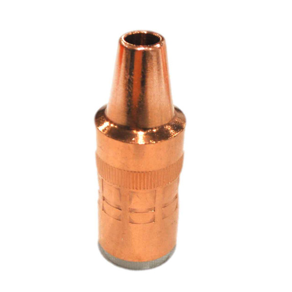 Bernard NT-3800C Nozzle, Centerfire, Tapereded, 3/8 Orifice, Flush, Copper, 10 pack