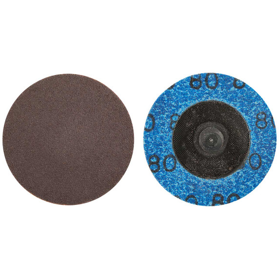 Norton 66261121023 2 In. Gemini R228 AO Coarse Grit TR (Type III) Quick-Change Cloth Discs, 80 Grit, 100 pack