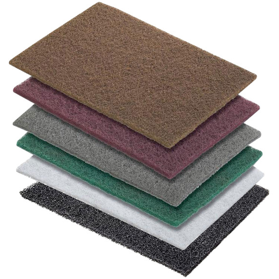 Walter 07A200 6x9 Blendex Hand Pads, Surface Conditioning Pads, Finishing/Polishing GRAY, 60 pack