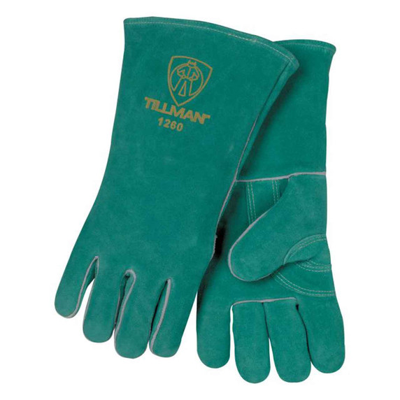 Tillman 1260 14" Premium Insulated Split Cowhide Welding Gloves, Large