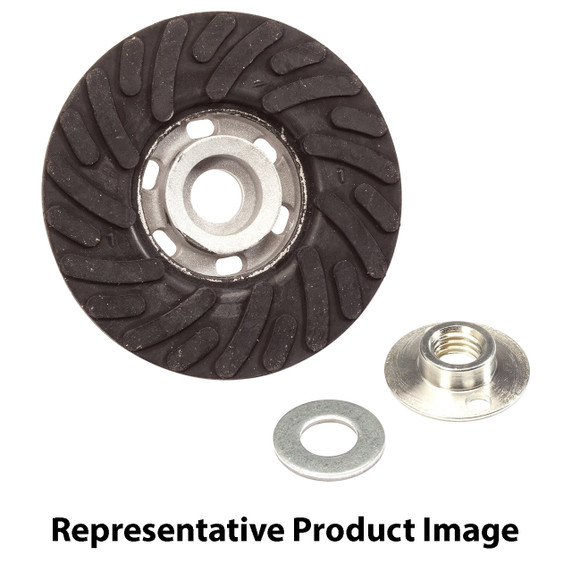 United Abrasives SAIT 95012 5"x1/2" Spiralcool Backing Pad for Resin Fiber Discs Medium Density