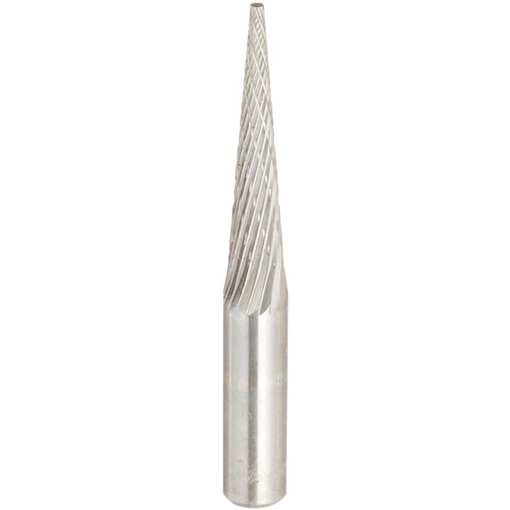 Walter 01V049 1/4x1 High Performance Double Cut Tungsten Carbide Burr Type SM-3 Conical