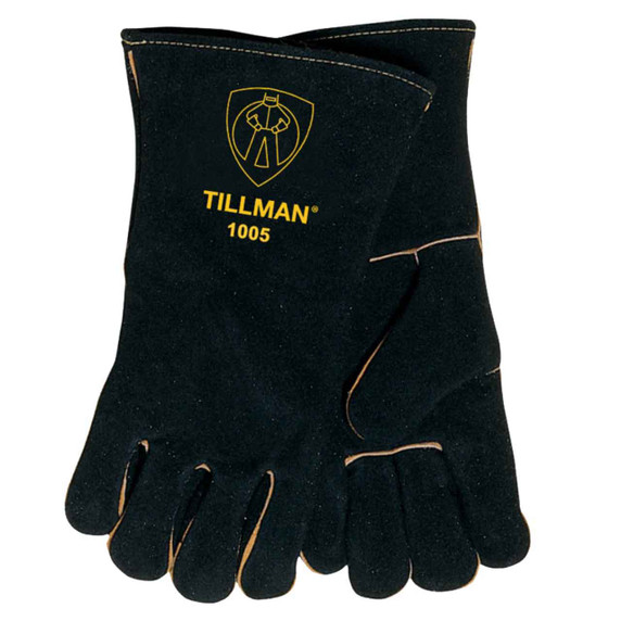 Tillman 1005 Select Split Cowhide, Cotton Lined Welding Gloves, Large