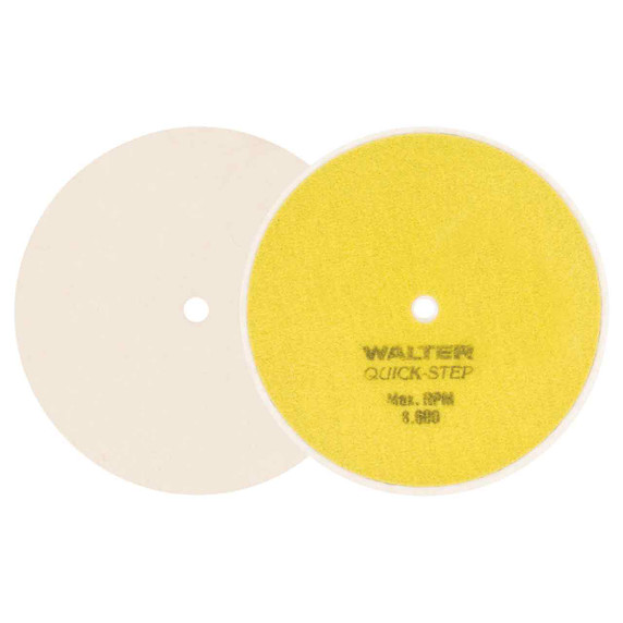 Walter 07T600 6" Quick-Step Felt Disc, High Density for Heavy Duty Polishing and Finishing, 5 pack