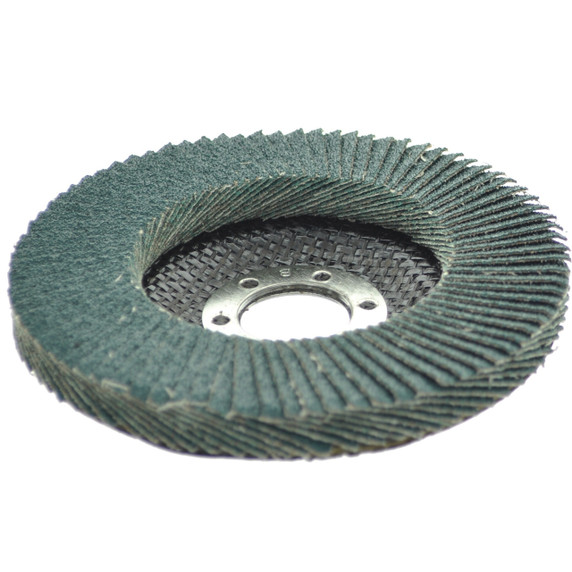 United Abrasives SAIT 76209 4-1/2x7/8 Ovation Attacker Type 27 No Hub High Density Zirconium Flap Discs 80 Grit, 10 pack