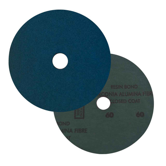 Norton 66261138591 7 x 7/8 in. BlueFire F826 Zirconia Alumina Fiber Discs, 60 Grit, Coarse, 25 pack