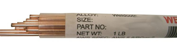 Weldcote "45FCF" 3/32" x 18" length, 4 oz Pack Flux Coated Solder