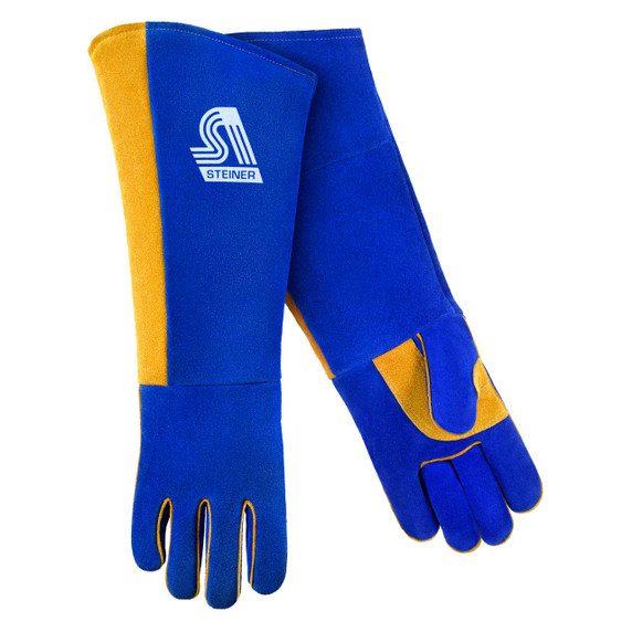 Steiner 2519BLC Premium Side Split Cowhide Stick Welding Gloves ThermoCore Foam Lined 21" Large