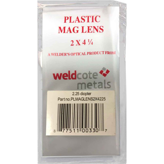 Weldcote Metals 2.25 Plastic Magnifying Lens 2 x 4-1/4"