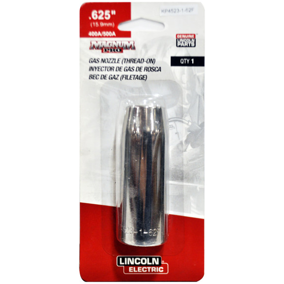 Lincoln Electric KP4523-1-62F Magnum, Pro Water-Cooled Nozzle, Flush, 5/8" ID