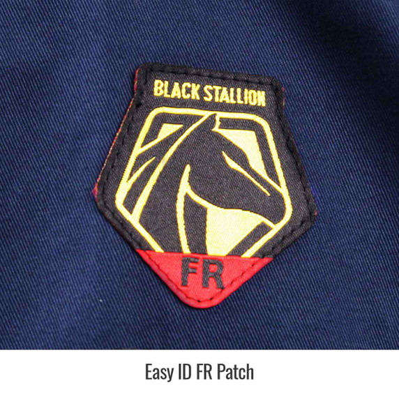 Black Stallion WF2110-NV FR Cotton Work Shirt, NFPA 2112 Arc Rated, Navy, Small