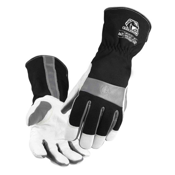 Black Stallion A62 ARC-Rated & Cut Resistant Cowhide & FR Cotton Utility Glove, Large
