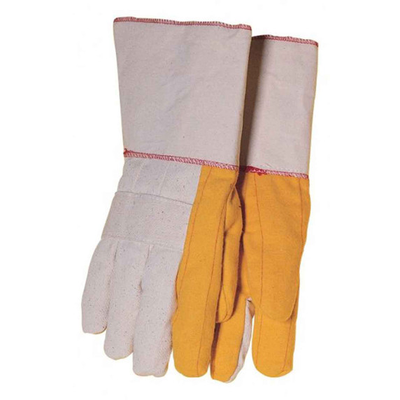Tillman 1640 18 oz. Golden Chore 4" Gauntlet Cuff Chore Gloves, Large, 12 pack