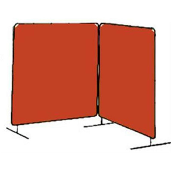 Tillman 6032066 6x6 ft Orange Vinyl Welding Curtain with Frame