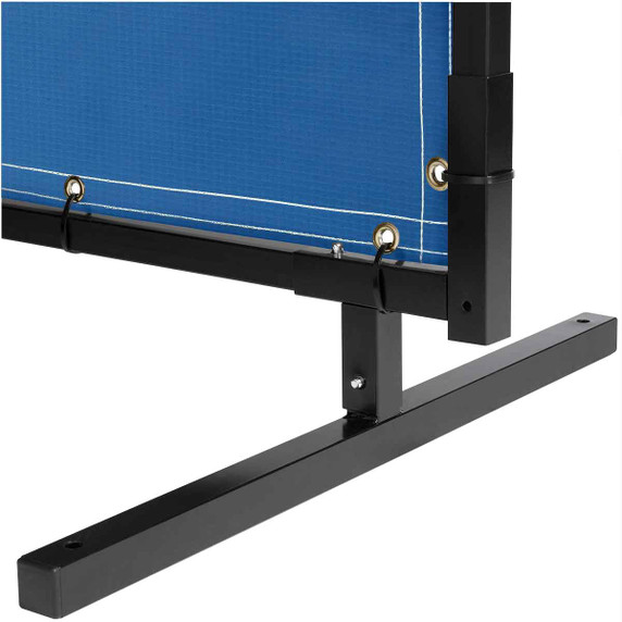 Steiner 535HD-8X8 Protect-O-Screen HD with Blue Vinyl Laminated Polyester Welding Curtain with Frame