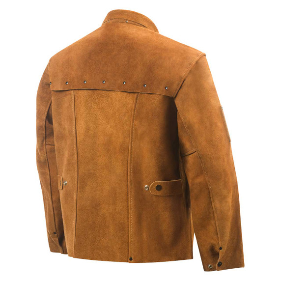 Steiner 9214-S 26" Brown Weld-Cool Premium Side Split Cowhide Welding Jacket, 26", Small