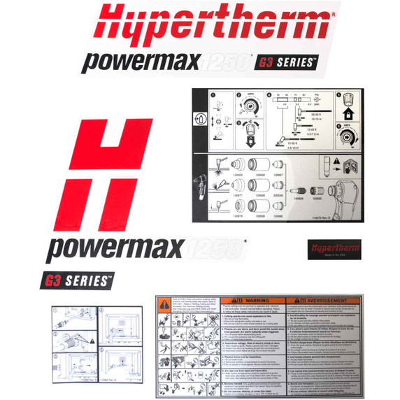 Hypertherm 128631 Kit, PMX1250 Label