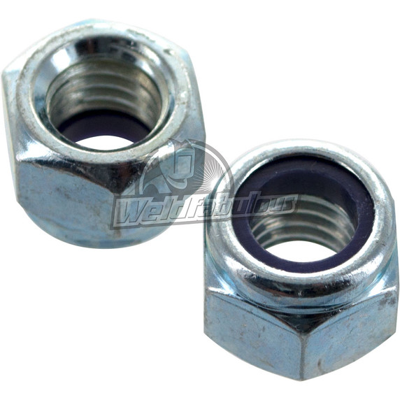 Miller 010909 Nut, 375-16 .56Hex .46H Stl Pld elastic Stop N, 2 pack