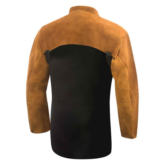 Steiner 9210-3X Premium Side Split Cowhide Welding Cape Sleeves (Without Bib) Brown 3X-Large