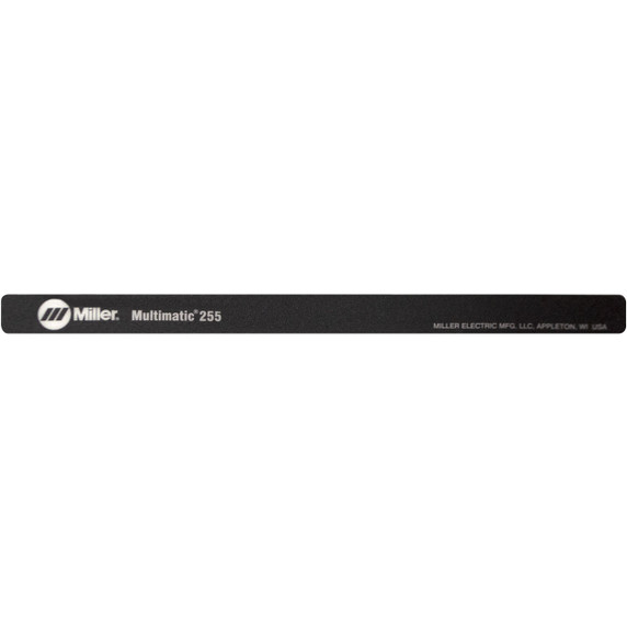 Miller 277687 Label Nameplate Multimatic 255