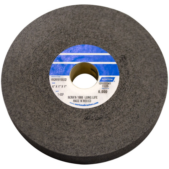 Norton 66261018632 6x1x1 In. Bear-Tex Series 1000 Silicon Carbide Fine Grit Non-Woven Convolute Wheels, Density 9, 3 pack