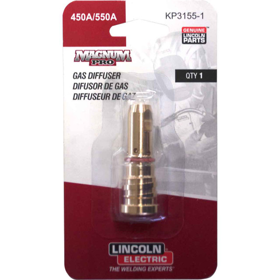 Lincoln Electric KP3155-1 Diffuser, Thread-on 1/4 Recess, 550A