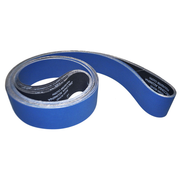 Norton 78072728785 3x132” BlueFire R823P Zirconia Alumina Cloth Narrow Backstand Belts, 180 Grit, Fine, 10 pack