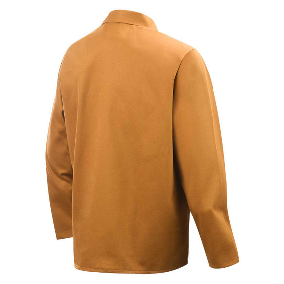 Steiner 1010-S 30" 12oz. Brown FR Cotton Jacket, Small