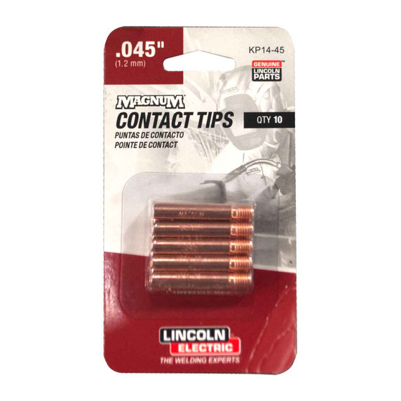 Lincoln Electric KP14-45 Contact Tip .045 in (1.2 mm), 10 pack