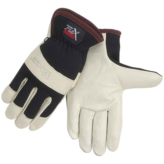 Black Stallion 19C FlexHand Grain Cowhide Value-Priced Mechanics Gloves, X-Large