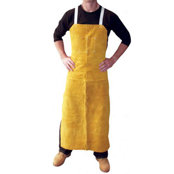 Tillman 4336 24" X 36" Premium Side Split Cowhide Split-Leg Bib Apron