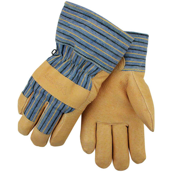 Black Stallion 5LP Grain Pigskin Palm Winter Work Gloves, Small