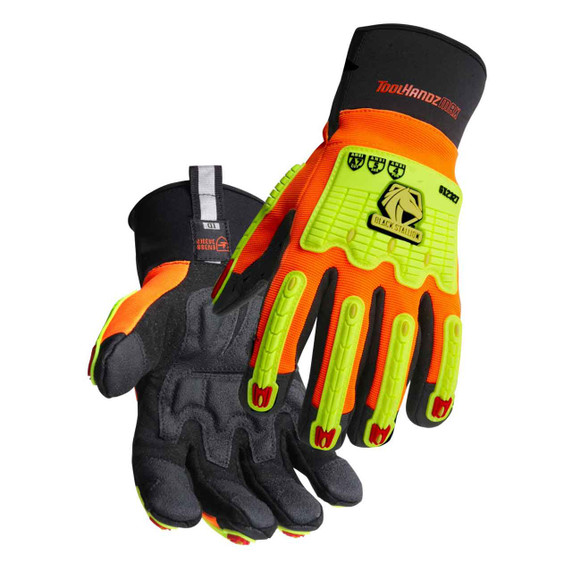 Black Stallion GX2327-OB Toolhandz MAX Anti-Vibration Mechanics Gloves, Medium