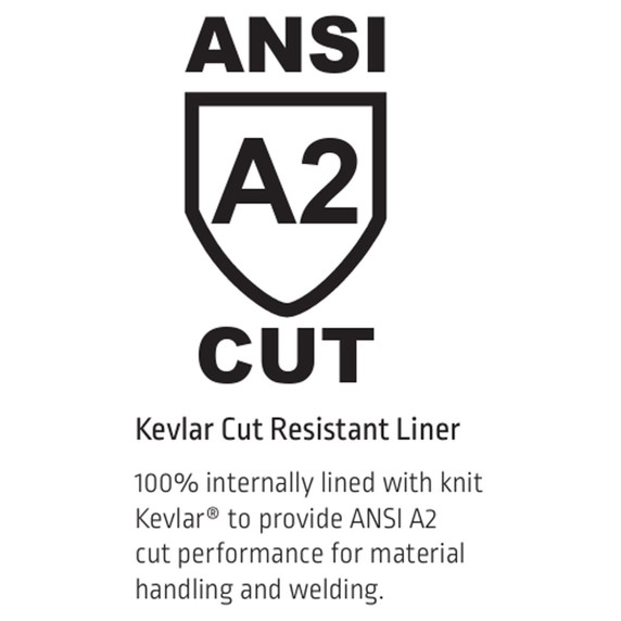 Lincoln Electric K3771 Cut Resistant A2 Leather Drivers Gloves, Large