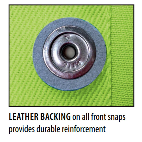 Black Stallion JF1010-LM Hi-Vis FR Cotton Welding Jacket with FR Reflective Tape, Lime, Medium