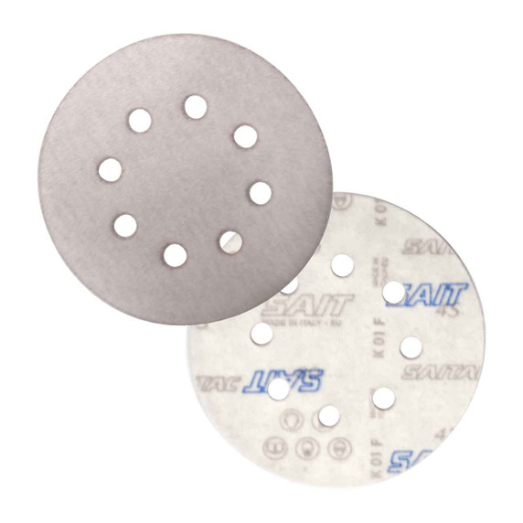 United Abrasives SAIT 37535 5" 4S Premium Hook and Loop Paper Discs with 8 Vacuum Holes 80C Grit, 50 pack