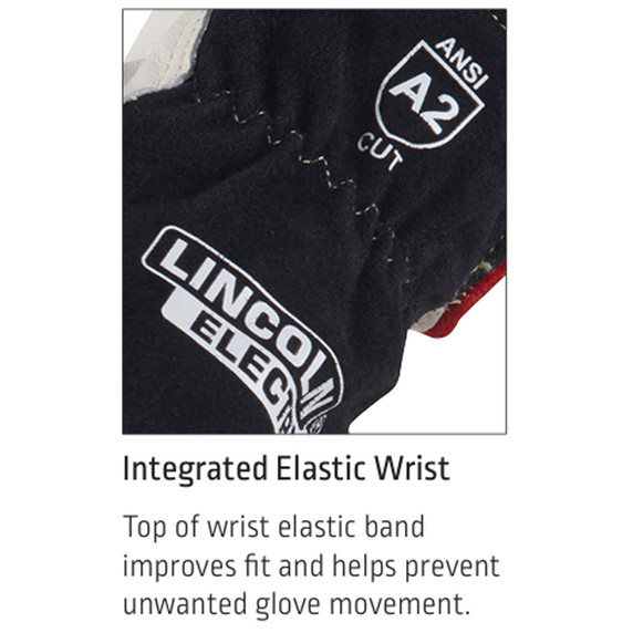 Lincoln Electric K3771 Cut Resistant A2 Leather Drivers Gloves, 2X-Large