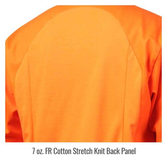Black Stallion JF1625-OR Stretch-Back FR Cotton Welding Jacket, Orange, 4X-Large
