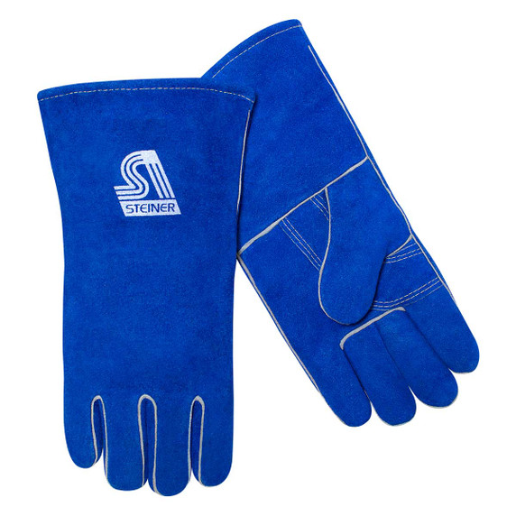 Steiner 02509F Value Shoulder Split Cowhide Stick Welding Gloves, ThermoCore Foam Lined, Kevlar Sewn, Medium