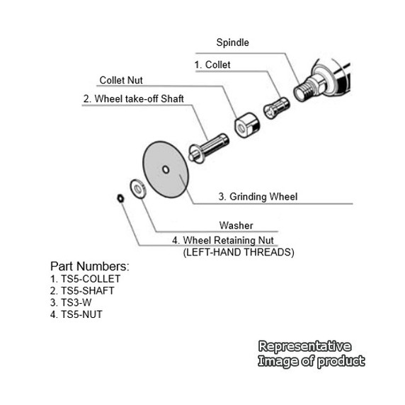 CK TS5-Nut Wheel Retaining Nut (LH)