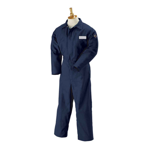 Black Stallion FN9-32CA/PT Flame-Resistant 9 oz Cotton Coverall, Navy, 2X-Large