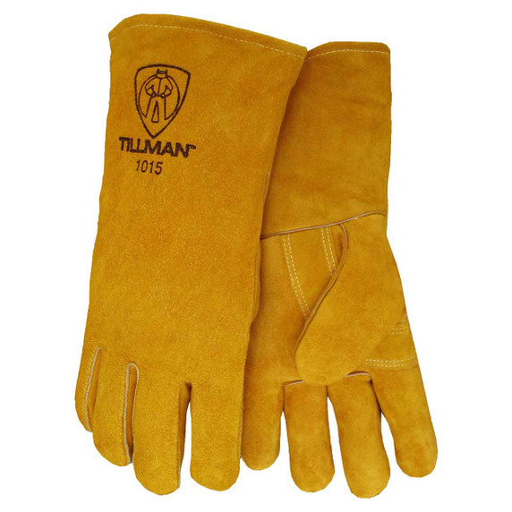 Tillman 1015 Slightly Shoulder Select Cowhide Welding Gloves, Large, 12 pack