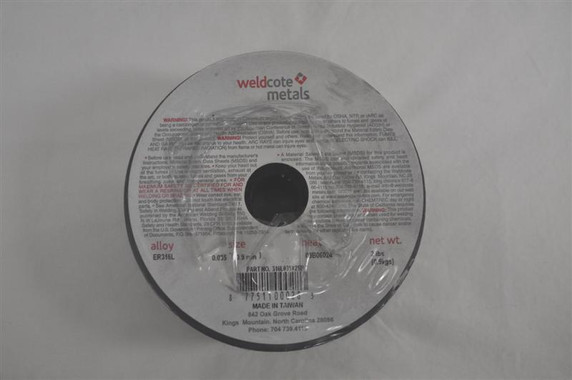 Weldcote Metals 316L .035" X 2 lb. Spool Stainless Steel Wire