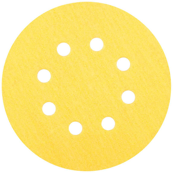 Norton 66261130245 5 In. A290 No-Fil Aluminum Oxide Paper Hook & Loop Vacuum Discs, 8 Hole, Coarse, P60 Grit, 50 pack