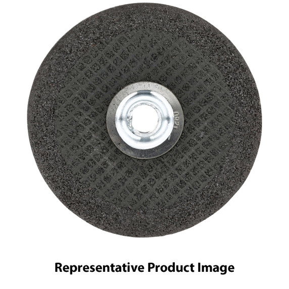 Norton 66252843236 7x1/4x7/8 In. BlueFire ZA/AO Grinding Wheels, Type 27, 24 Grit, 20 pack