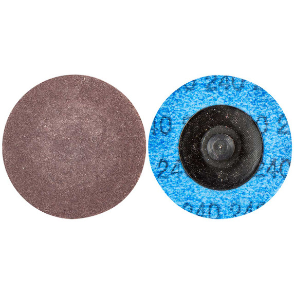 Norton 66261121028 2 In. Gemini R228 AO Very Fine Grit TR (Type III) Quick-Change Cloth Discs, 240 Grit, 100 pack