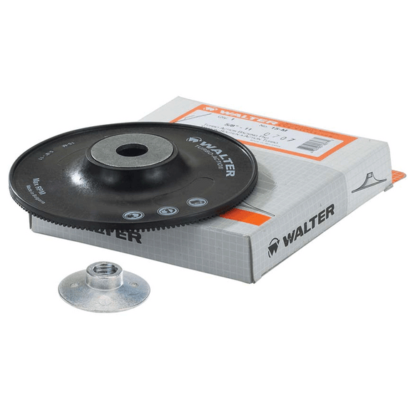 Walter 15M007 7x5/8-11 Turbo Cooling Backing Pad Assembly Hard BLACK